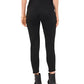 Leggings femininas Vince Camuto com cós largo, pretas, tamanho pequeno