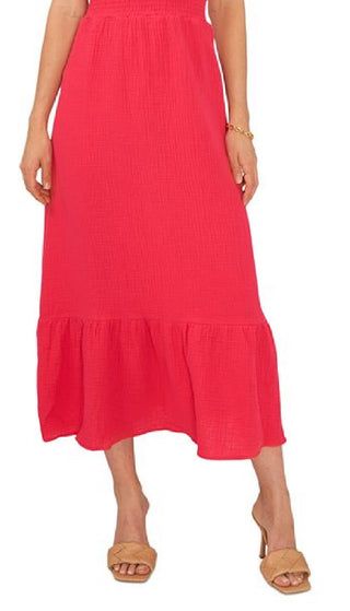 Vince Camuto Women's Chiffon Gauze Maxi Dress White Size Medium