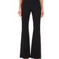 Calça flare feminina CeCe cintura alta preta tamanho 8