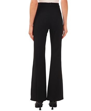 Calça flare feminina CeCe cintura alta preta tamanho 8