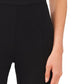 Calça flare feminina CeCe cintura alta preta tamanho 8