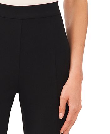 Calça flare feminina CeCe cintura alta preta tamanho 8