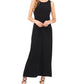 Vestido longo sem mangas feminino Vince Camuto, preto, tamanho pequeno