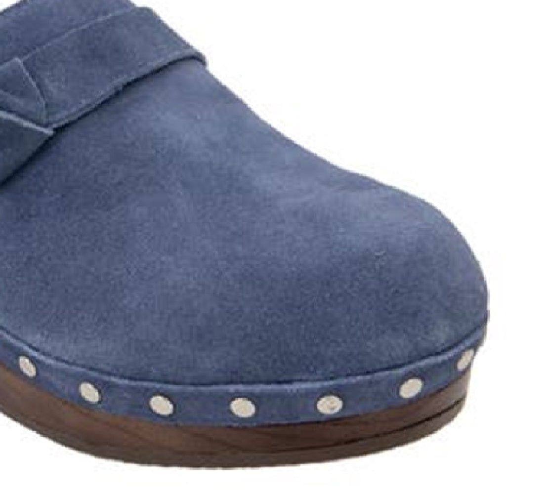 Tamanco Feminino Esplêndido Verde Oliva Azul Tamanho 8,5