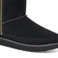 Botas curtas femininas UGG Classic Zip, pretas, tamanho 7