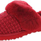 Pantufas femininas UGG de pele sintética aconchegantes, tamanho 7, vermelhas