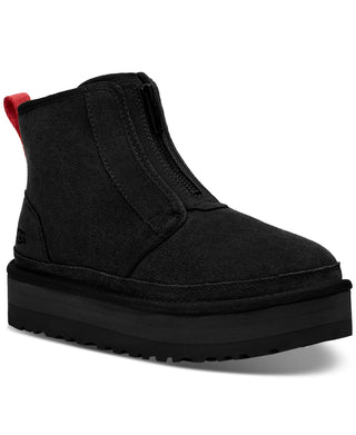 UGG Women's Neumel Zip Platform Booties Black Size 9
