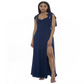 Vestido longo feminino Alexia Admor com fenda lateral e decote em coração, tamanho: 6, azul