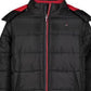 Jaqueta acolchoada Tommy Hilfiger Little Boy's Classic Logo, preta, tamanho 7