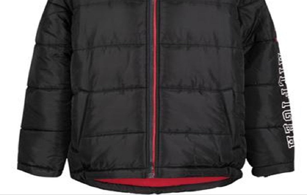 Jaqueta acolchoada Tommy Hilfiger Little Boy's Classic Logo, preta, tamanho 7