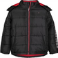 Jaqueta acolchoada Tommy Hilfiger Little Boy's Classic Logo, preta, tamanho 7