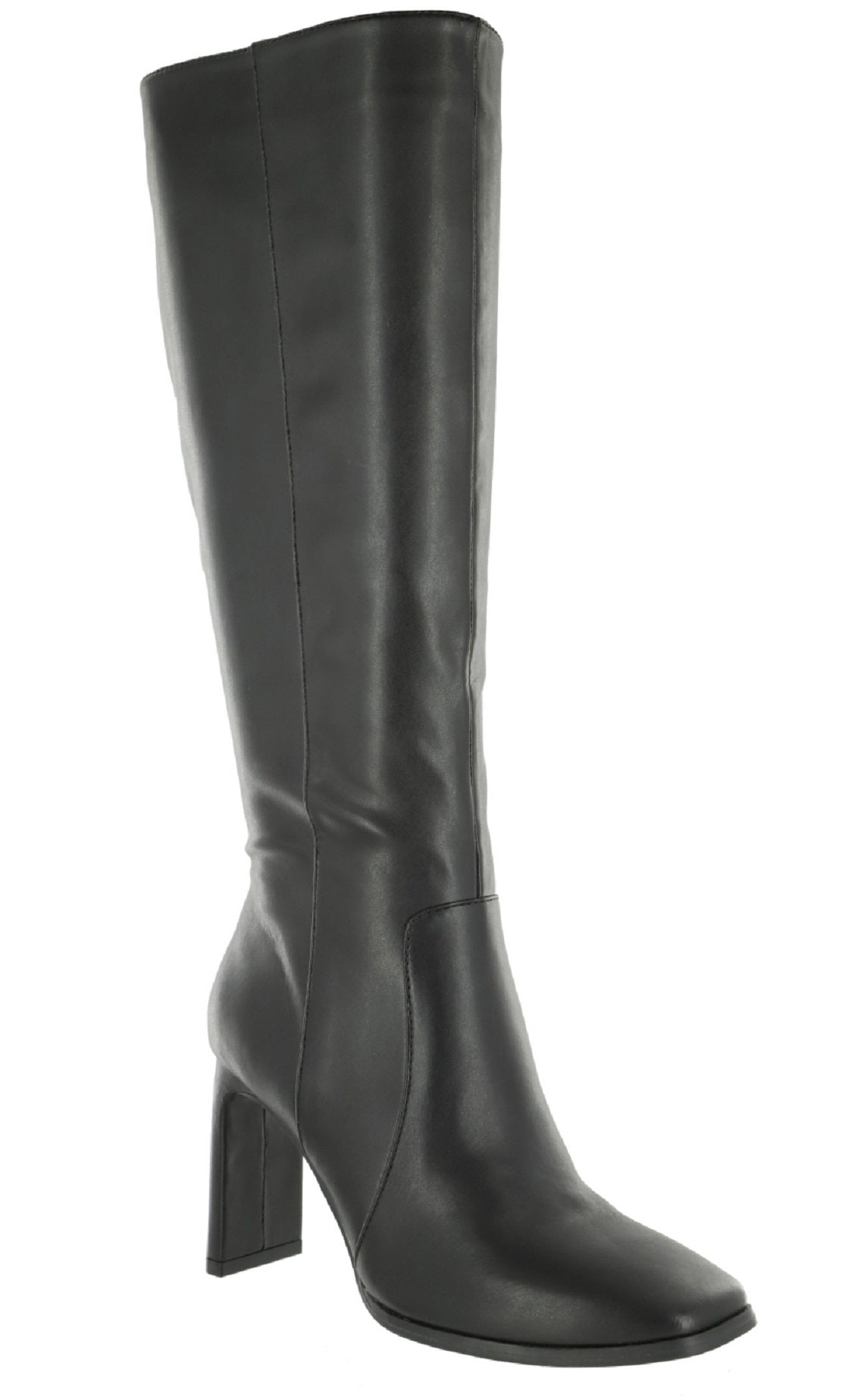Bota feminina Mia Leticia de cano alto, preta, tamanho 7,5 M