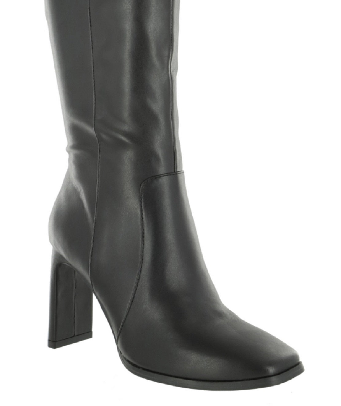 Bota feminina Mia Leticia de cano alto, preta, tamanho 7,5 M