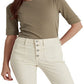 Blusa Ralph Lauren Feminina de Algodão Elástico com Decote Canoa Verde Tamanho XS