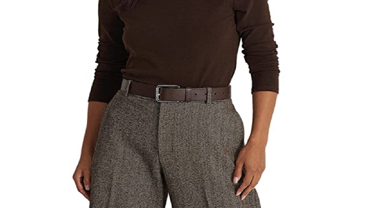 Blusa Ralph Lauren Feminina Manga Longa em Algodão Misto Marrom Tamanho XS