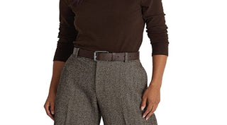 Blusa Ralph Lauren Feminina Manga Longa em Algodão Misto Marrom Tamanho XS