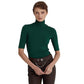 Camisa Ralph Lauren Feminina Stretch Jersey Gola Alta Verde Tamanho P