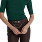 Camisa Ralph Lauren Feminina Stretch Jersey Gola Alta Verde Tamanho P