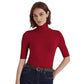 Camisa Ralph Lauren Feminina Stretch Jersey Gola Alta Vermelha Tamanho X-G