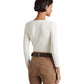 Camiseta Ralph Lauren Feminina Surplice Jersey Branca