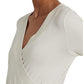 Camiseta Ralph Lauren Feminina Surplice Jersey Branca