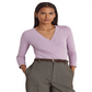 Blusa Ralph Lauren Feminina Surplice Jersey Roxa