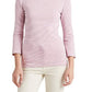 Blusa Ralph Lauren Feminina Listrada de Algodão Elástico Rosa Tamanho X-S