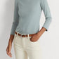 Blusa feminina Ralph Lauren listrada de algodão elástico azul tamanho X-G