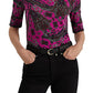 Camiseta Ralph Lauren Feminina Paisley Stretch Algodão Rosa Tamanho XS