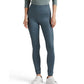 Calça legging feminina Ralph Lauren com revestimento em jersey, azul, tamanho grande