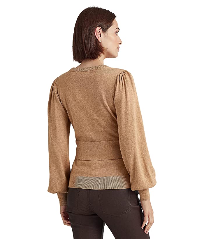 Suéter Ralph Lauren Feminino de Algodão com Cinto Marrom Tamanho P