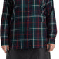 Camisa de sarja xadrez com remendo de ouro feminino Ralph Lauren, azul, tamanho 3X