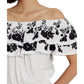 Blusa Ralph Lauren Feminina Bordada Ombro a Ombro Branca