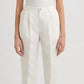Calça Ralph Lauren Feminina Sarja de Linho Misto Branca