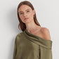 Blusa Ralph Lauren Feminina Cetim Um Ombro Verde Tamanho P