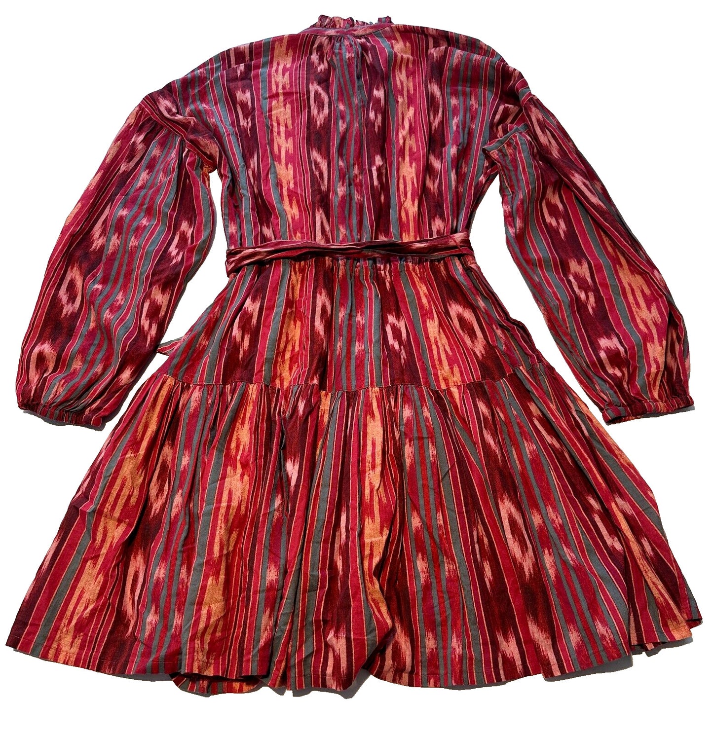 ralph-lauren-womens-geo-stripe-belted-cotton-voile-dress-red