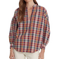 Blusa Ralph Lauren Feminina de Algodão Misto com Gola Amarrada Vermelha