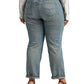 Calça Jeans Ralph Lauren Feminina Patchwork Relaxed Tapered Azul Tamanho 22W