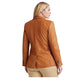 Ralph Lauren Blazer Feminino de Sarja Trespassado Marrom