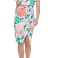 Vestido tubinho com estampa floral Kensie feminino, rosa, tamanho 16