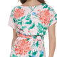 Vestido tubinho com estampa floral Kensie feminino, rosa, tamanho 16