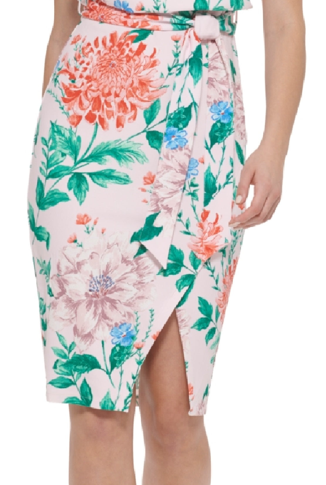 Vestido tubinho com estampa floral Kensie feminino, rosa, tamanho 16