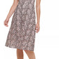 Vestido Kensie Feminino de Renda com Gola Redonda, Sem Mangas, Ajuste e Flare, Rosa, Tamanho 2