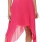Vestido plissado de chiffon feminino Kensie, rosa, tamanho 6