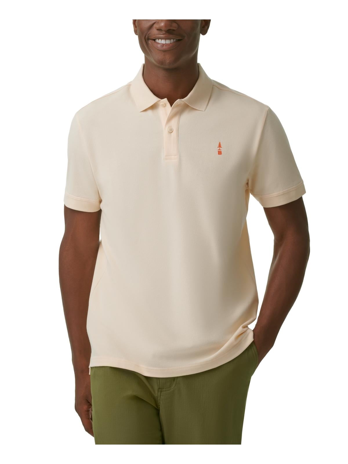 Bass Outdoor Men's Exploration Fitness Workout Polo Marrom