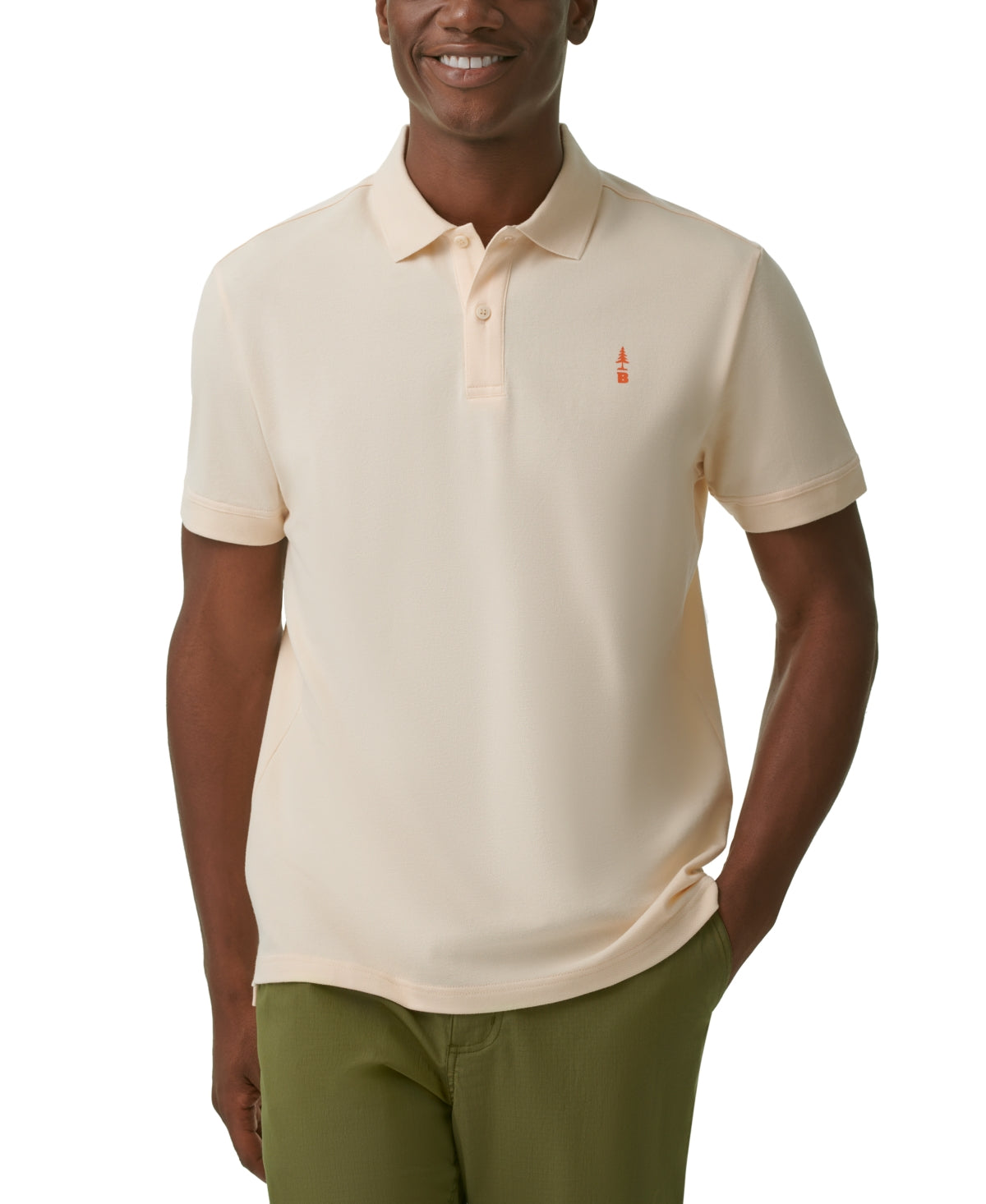 Bass Outdoor Men's Exploration Fitness Workout Polo Marrom