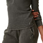 Blusa Henley de malha waffle com botões frontais quentes Bass Outdoor para mulheres, verde