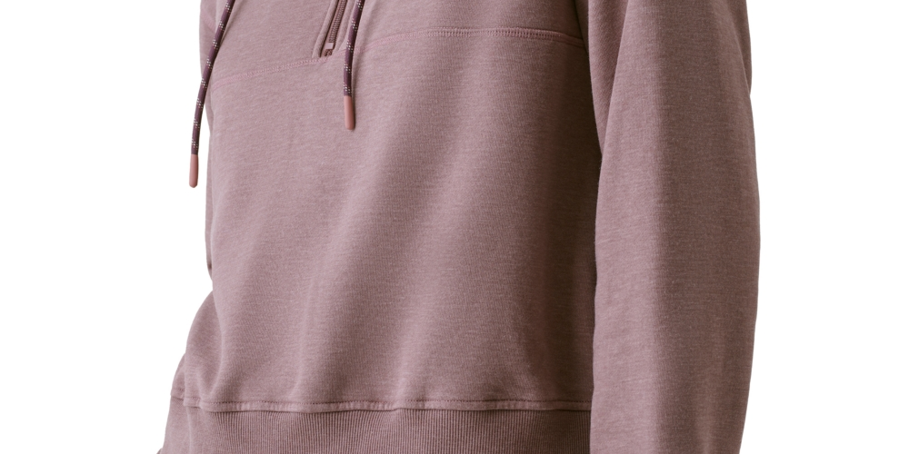 Bass Outdoor Hibernate Moletom com capuz feminino meio zíper cinza tamanho extragrande