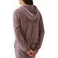 Blusa com capuz Bass Outdoor Hibernate Half Zip para mulheres, cinza, tamanho médio