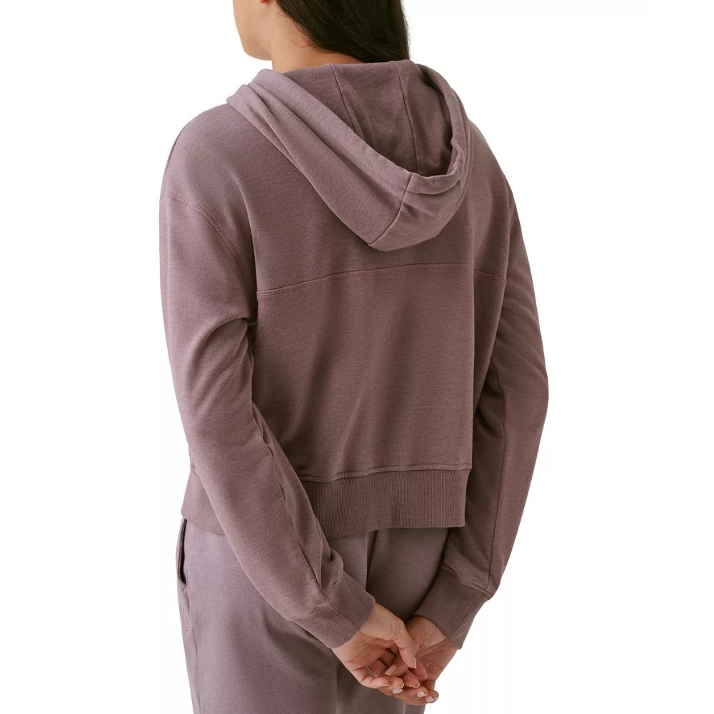 Blusa com capuz Bass Outdoor Hibernate Half Zip para mulheres, cinza, tamanho médio